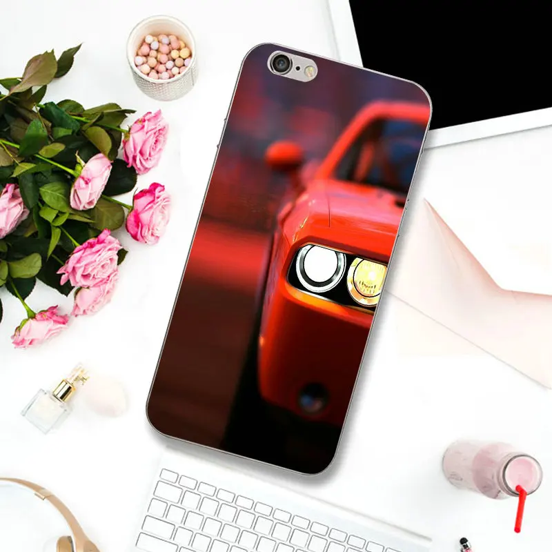 Dodge Challenger выхлопные автомобили мягкие ТПУ телефонные чехлы Чехол для iPhone X XR XS Max 10 8 7 Plus 6 6 S Plus 5 5S SE 5C 4 4s Coque сумки