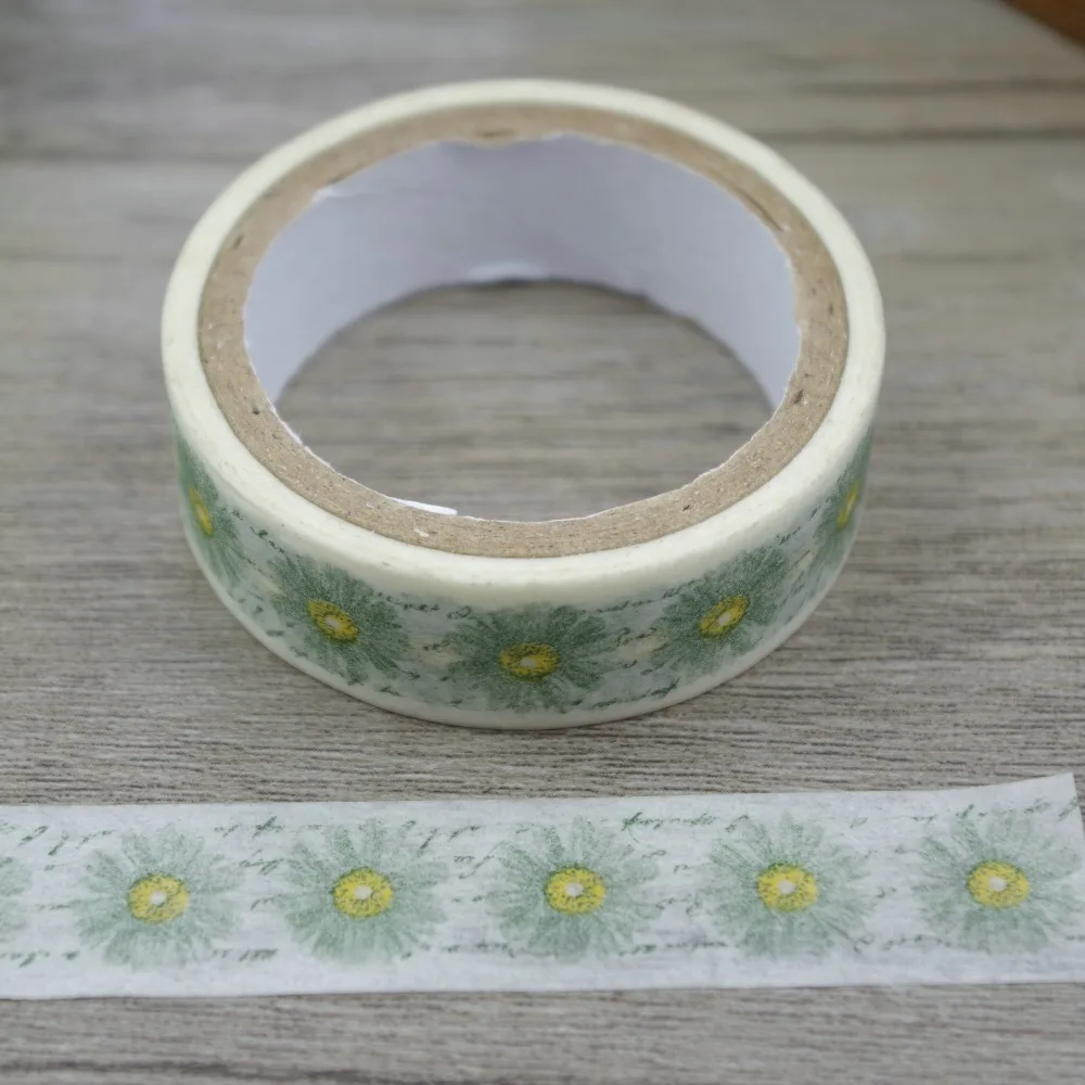 2017 New 1x Flowers Japanese Stationery Floral Washi Tape Scrapbooking Hobonichi Decorative Masking Office Adhesive | Канцтовары для