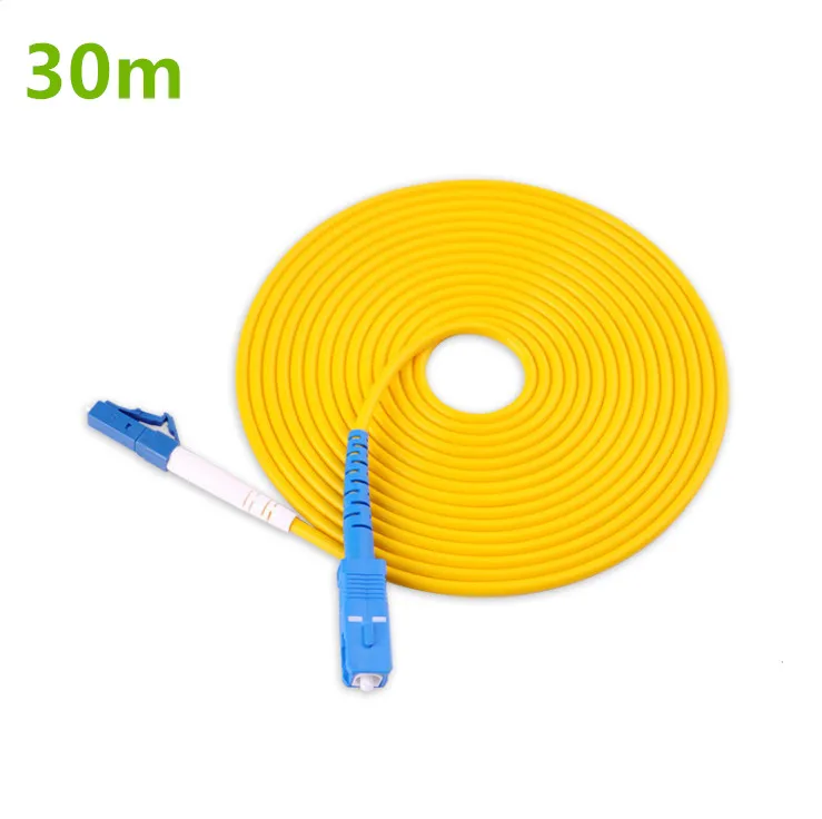 Патчкорд из оптического волокна 30m LC к SC UPC оптоволоконный патч-корд Simplex 2 0 мм PVC