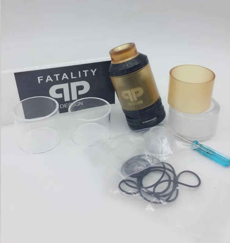 Vape Танк Fatality RTA сменный бак Атомайзеры Топ воздушный поток в катушке дизайн Postless