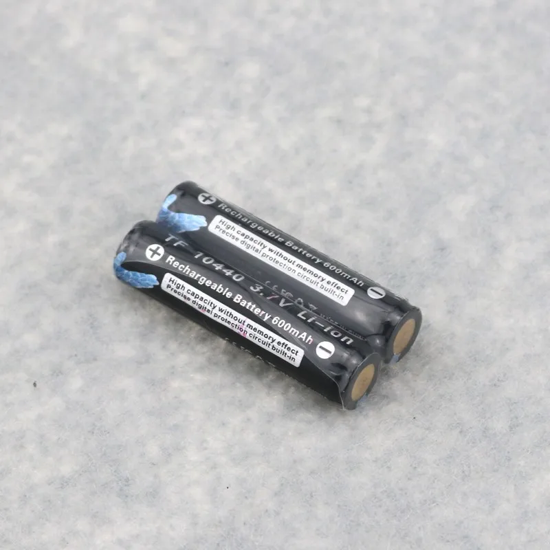 2 шт. 3 7 V 600mAh TrustFire 10440 литий ионная аккумуляторная батарея AAA Batteria с PCB защитой