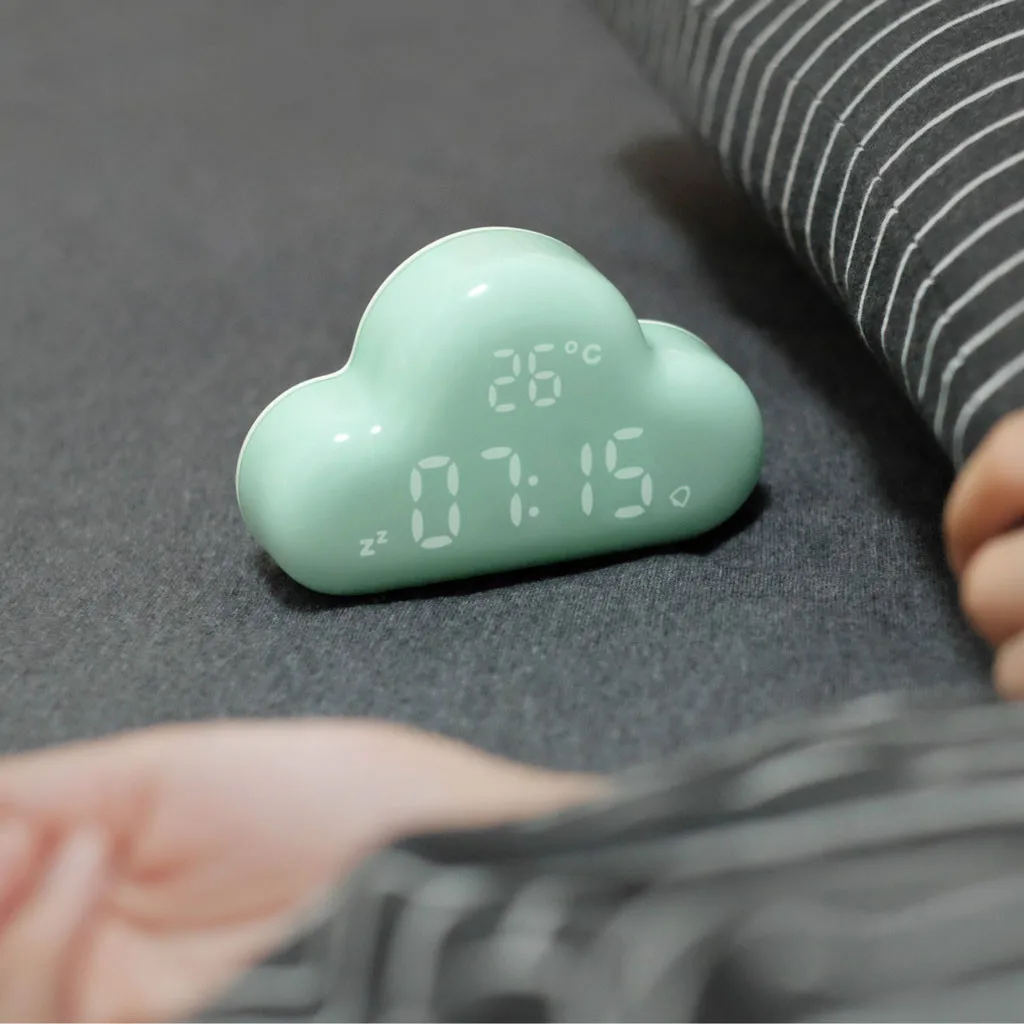 C LED Будильник Colock 2 вида цветов Изменение цифровой стол гаджет Цифровой облачный