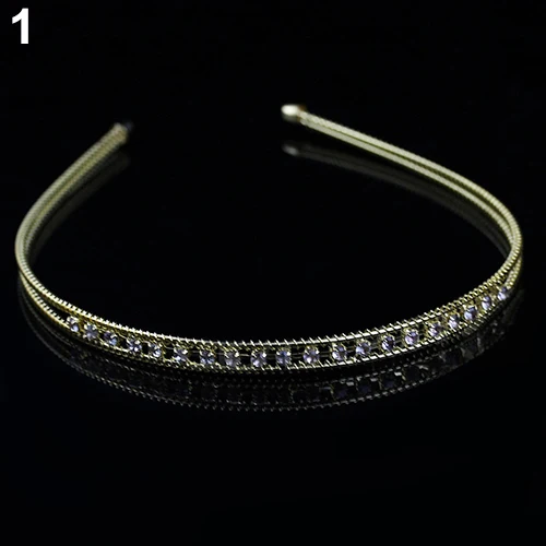 2015 New Women's Fashion Rhinestone Crystal Head Piece Wedding Bridal Hair Band Headband 5ODN | Аксессуары для одежды