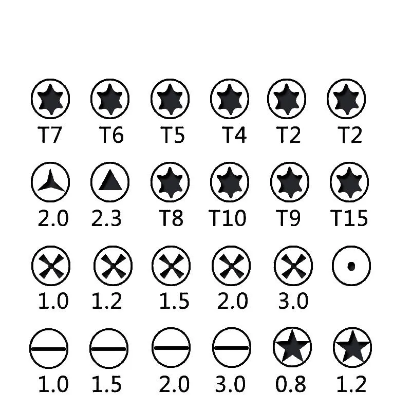 25 In One Multi-function Leather Case Manual Screwdriver Bit Combination Set Mobile Phone Notebook Disassemble Repair Tool | Мобильные