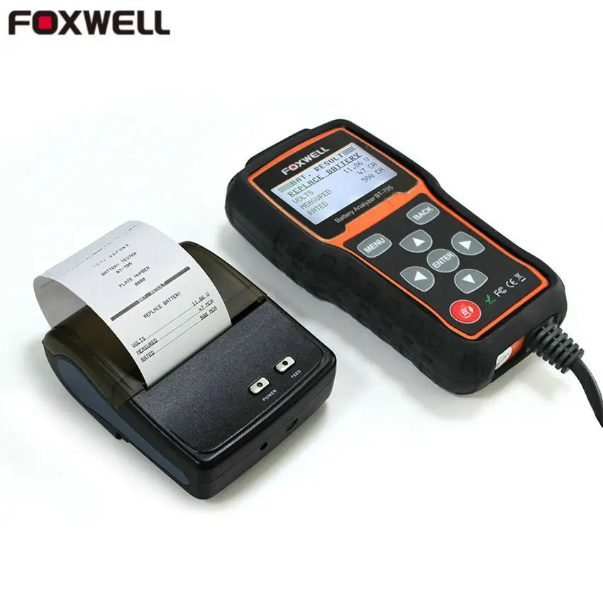 Foxwell bt705 12 В 24 автомобильные Батарея анализатор проверять тестер здоровья 2000cca bt-705