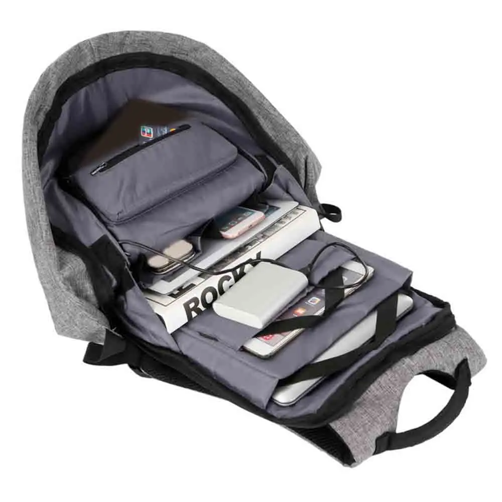 Смарт usb зарядка Мужской рюкзак для ноутбука для подростка Мода Мужской Mochila рюкзак для путешествий анти вор Рюкзак Школьная Сумка