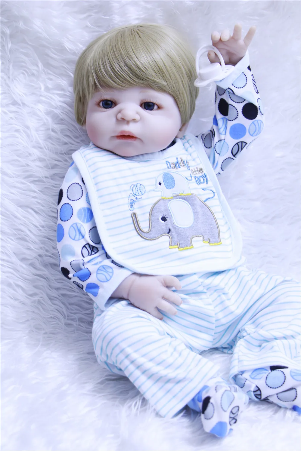 

NPKCOLLECTION fake baby male dolls reborn full silicone reborn babies children gift education toy dolls bebes reborn menino