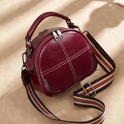 red8015small Маленькая сумка через плечо из искусственной кожи бренд CHISPAULO сумка-мессенджер Новинка года Женская два вида ремней - Цвет: red8015small