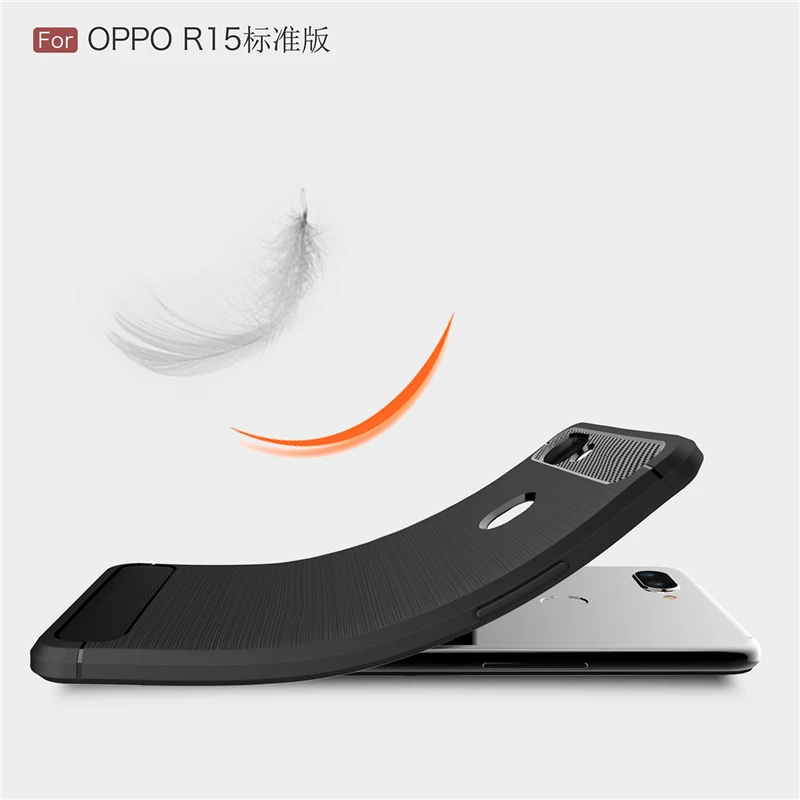 Чехол для OPPO R15 роскошный армированный резиновый силиконовый чехол телефона