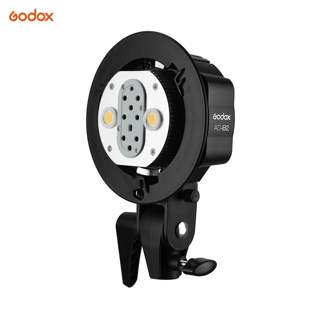 Godox WITSTRO AD B2 AD200 двойная мощная головка для вспышки Bowens крепление с двойной трубкой