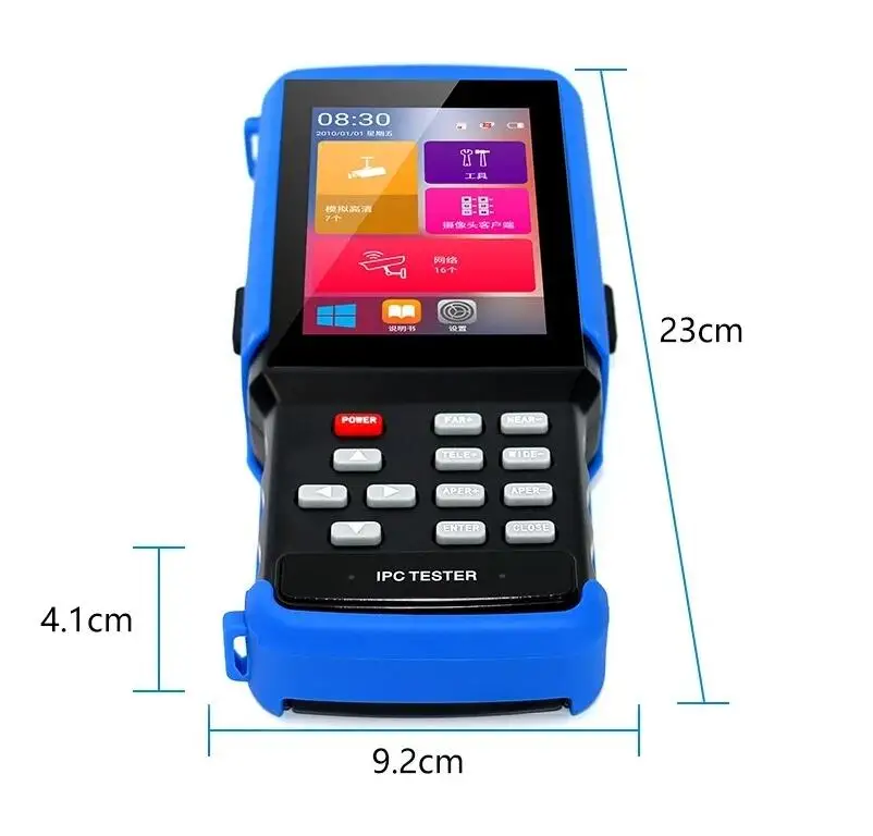 IPC9310 IPC тестер 4,3 дюймов 5 в 1 HD H.265 4 к IP аналоговый CCTV тестер монитор AHD CVI TVI CVBS камера тестер 8MP 5MP RJ45 TDR POE