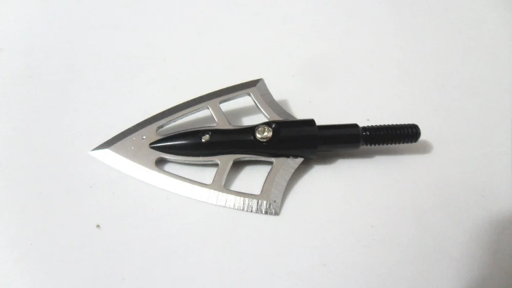 Охота Broadheads 100 зерно с 2 лезвиями для стрельбы из лука наконечники стрелы блочного