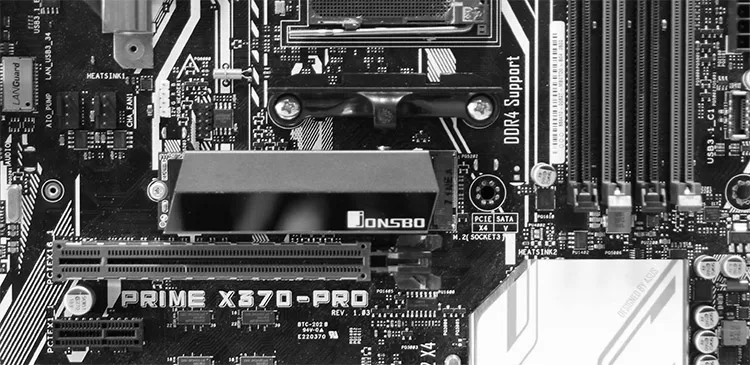 Радиатор M.2 SSD для твердотельного жесткого диска 2280 полностью алюминиевый