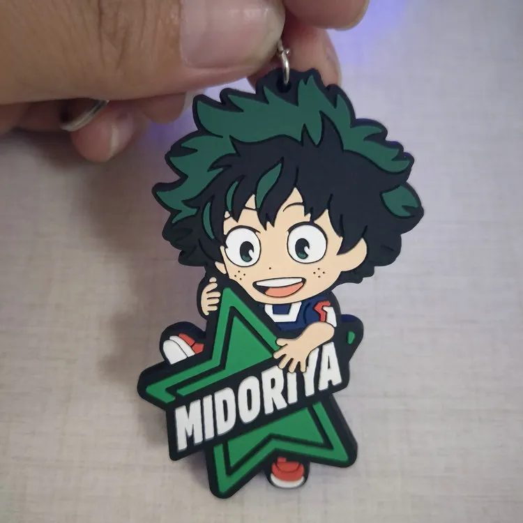 My Hero Academy Аниме Фигурка резиновый брелок IZUKU MIDORIYA DEKU Bakugou Katsuki Shigaraki Tomura детская Подарочная игрушка