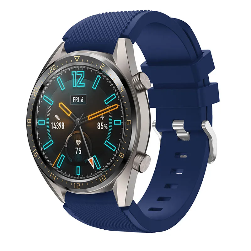 Силиконовый ремешок для часов Huawei GT Amazfit Stratos 2/2S Samsung Gear S3 Frontier Classic | Наручные часы