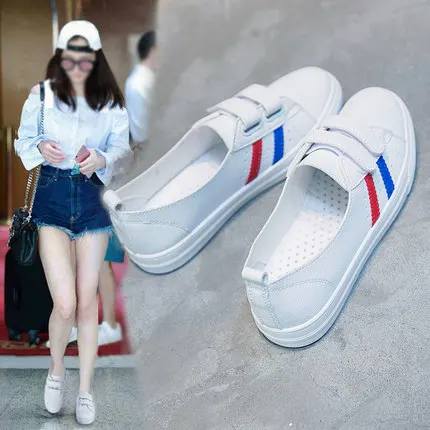 2019 summer new shallow mouth net red white women's shoes tide wild one pedal breathable lazy shoes. | Обувь