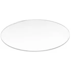 Прозрачный зеркальный акриловый круглый диск толщиной 3 мм, диаметр: 50 мм