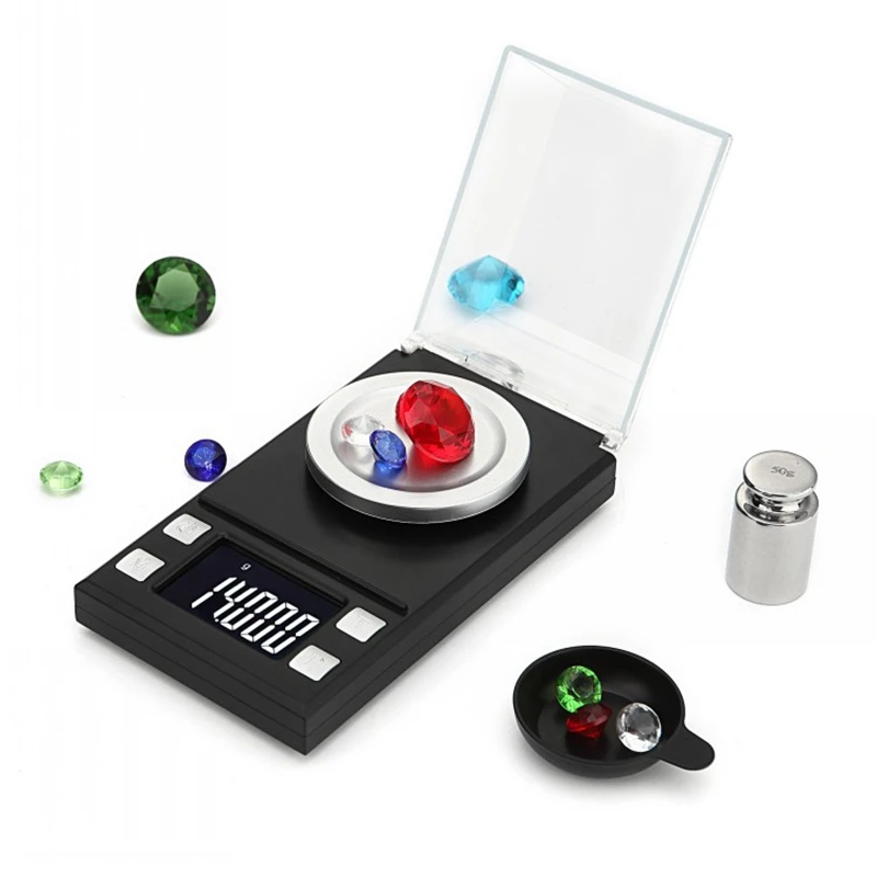Цифровые весы с ЖК дисплеем 0 001 г 10 20 50 100 г|lcd digital scale|pocket scalejewelry weight |