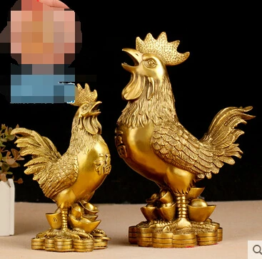 SCY 16504 + фэн шуй украшения Двенадцать зодиака медный Петух Курица дома Шаши