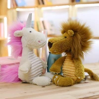 large animal plush baby toys stuffed unicorn mammoth rhinoceros lion wild boar soft doll kids toys birthday gift for boys