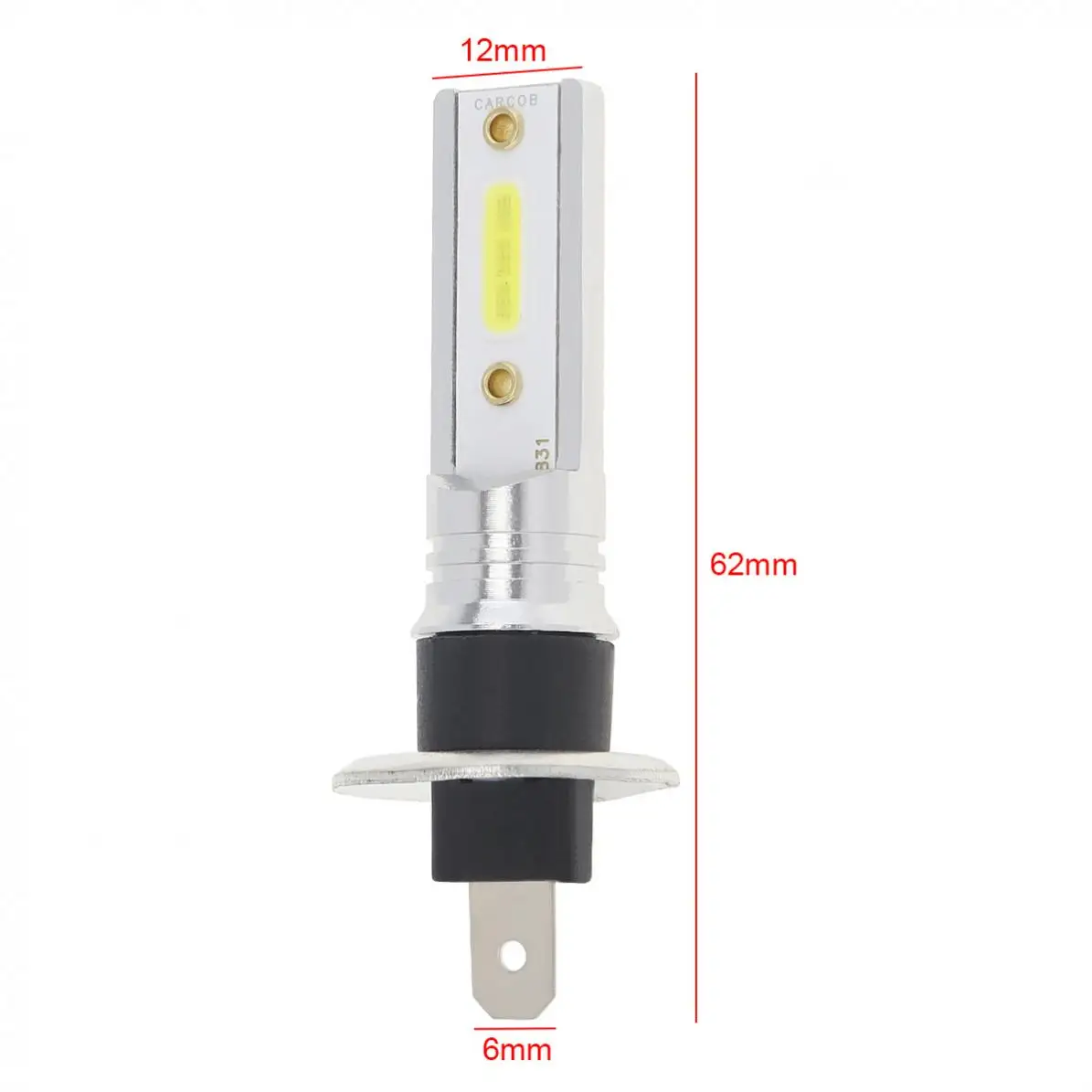 2шт 12W 12V H1 Универсальный COB SMD светильник s 1200LM 6500K 7500K белый автомобильный для