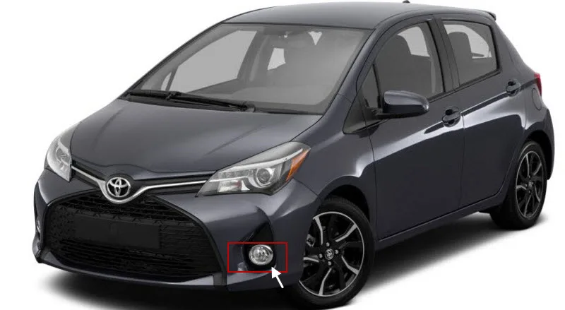 Автомобильный-Стайлинг для Toyota Yaris Hatchback 9-Pieces светодиодный s Chips светодиодный противотуманный фонарь H11 H8 12 В 55 Вт галогенные Противотуманные фары