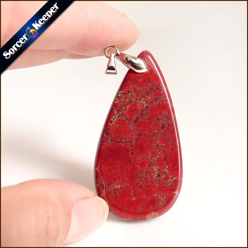 Натуральный красный камень речной камень Bijoux винтажные изделия ручной работы бусы Подвеска Костюм Jewellery Для женщин Для мужчин очарование Цепочки и ожерелья с подарочной коробке YS526
