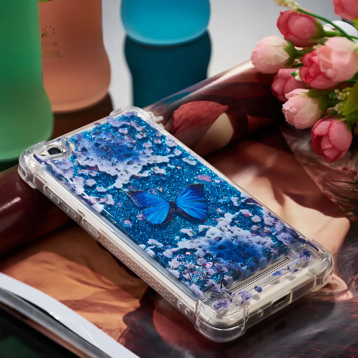 Силиконовый чехол для Xiaomi Redmi 4A A4 4 красный mi 4A динамичный, жидкий песок задняя крышка для Xao xiomi Red mi 4A телефон принципиально