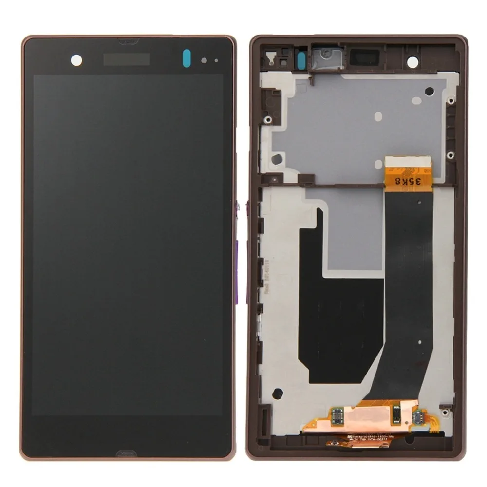 ЖК дисплей и сенсорная панель с рамкой для замены Sony Xperia Z / L36H C6603 C6602|Экраны