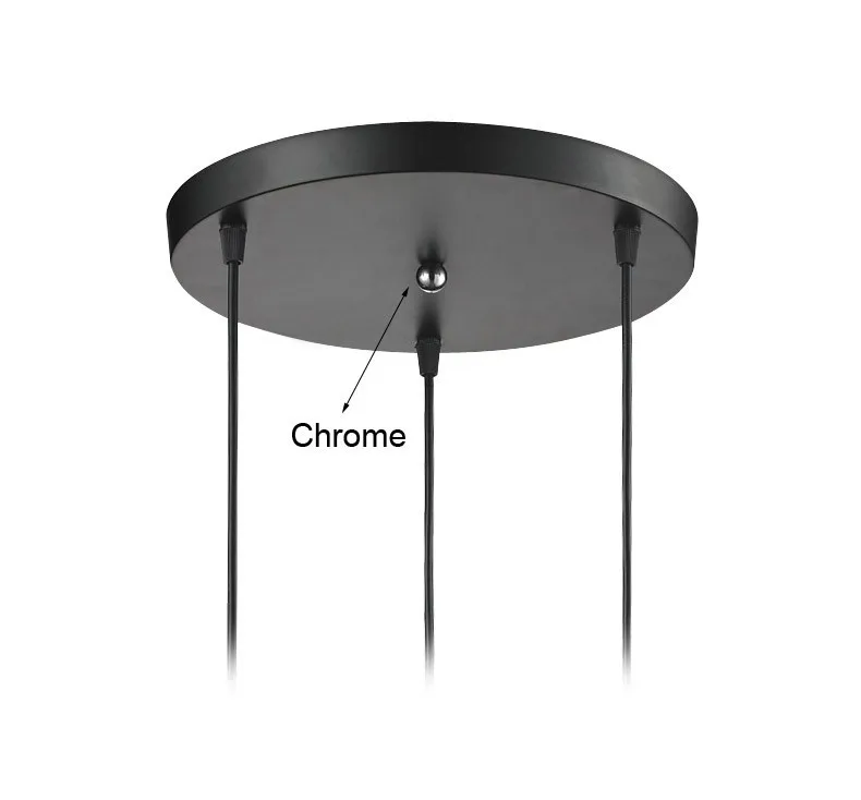 29cm black Кулон светильники привели кулон огня столовая подвески светильник домашнего освещения современных декор висит огни люстра для кухни подвесные - Цвет корпуса: 29cm black
