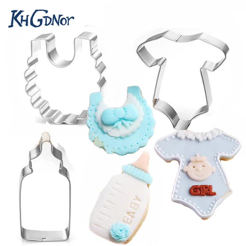 Набор милых детских формочек для печенья нагрудник из нержавеющей стали