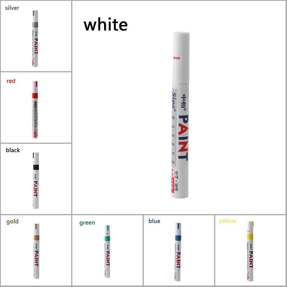

1PC Colorful Universal Waterproof Permanent Bicycle Motorcycle Car Tyre Tread Paint Marker Pen Useful Permanent Paint Marker Pen