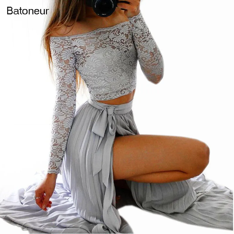 Batoneur долго партии Макси платья шифоновое летнее богемное пляжное платье Двойка