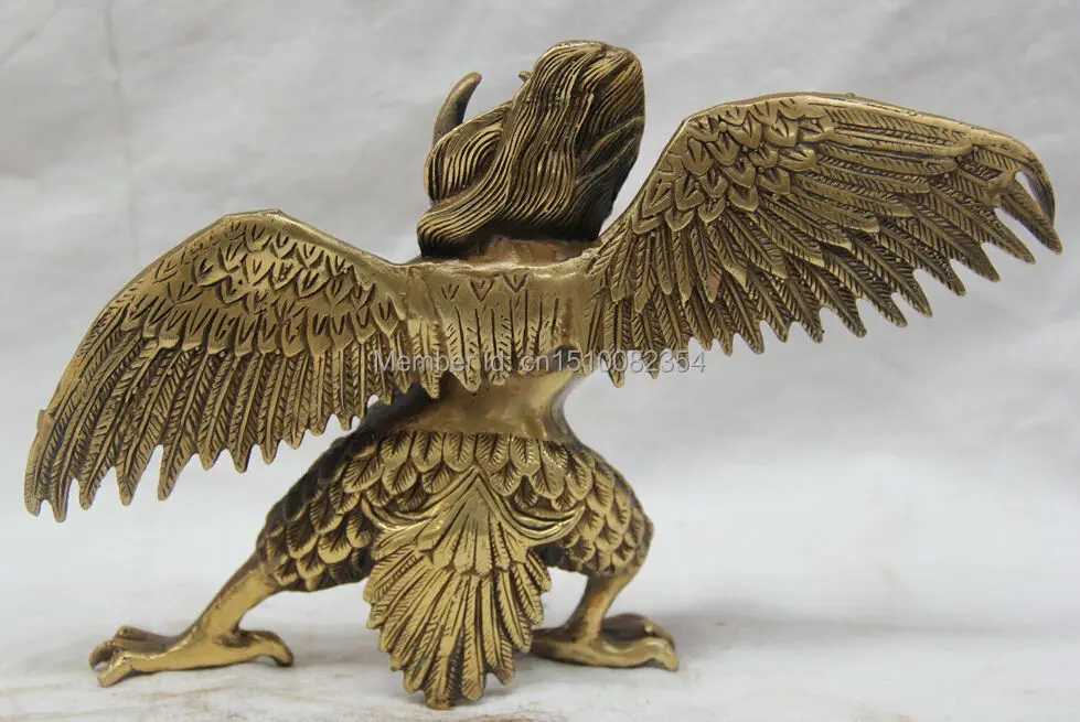 9 &quotТибетский буддизм латунная станция Крылатая Гаруда птица Орел скульптура