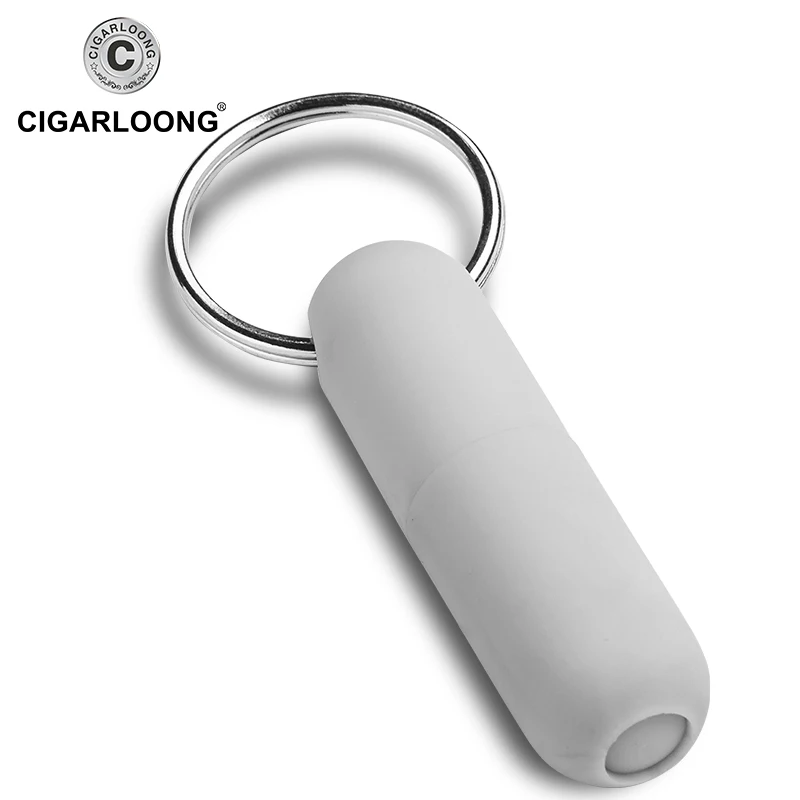 CIGARLOONG Cigar Punch Bullet style пластиковый брелок для ключей с 8 мм отверстием (белый и