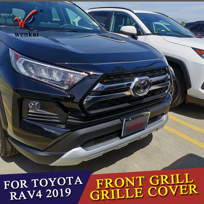 Запчасти для автомобиля для Toyota Rav4 Rav 4 Adventure ABS Хромированная передняя Центральная решетка гриль крышка отделка внешние аксессуары