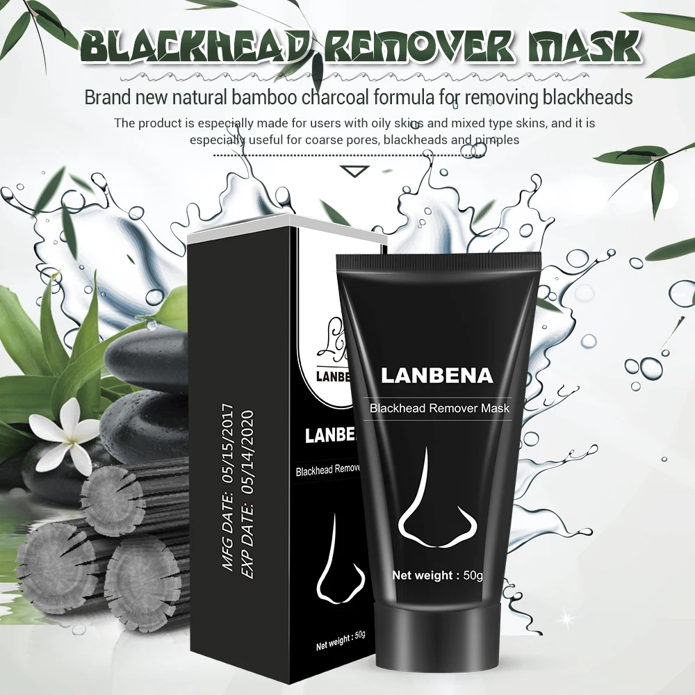LANBENA черная маска для удаления угрей в носу лица лечение акне очищение пор
