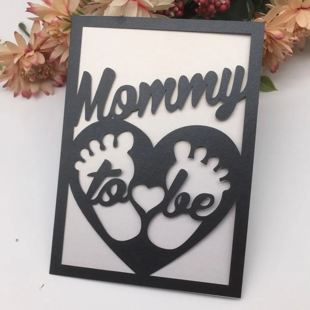 

25pcs Pearl paper CraftFor Baby Shower Decoration Invitations Card DIY Birthday Party Gift Invitation best wishes Greeting Card