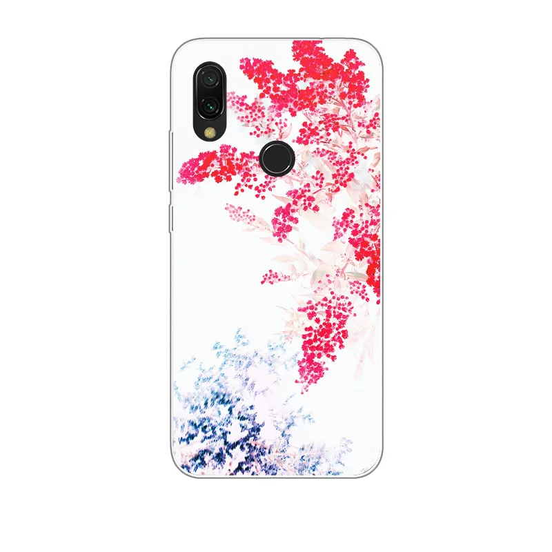 Xiaomi Redmi 7 Case Silicon Precious flower Painting Soft TPU Back Cover for Redmi7 protect Phone cases |