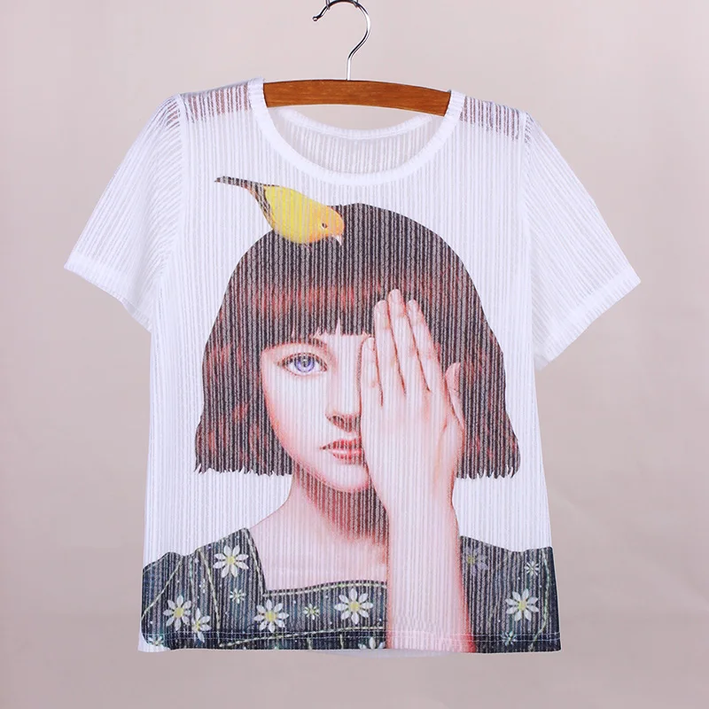 2016 новое поступление новая ткань футболка для женщин милые летние футболки с