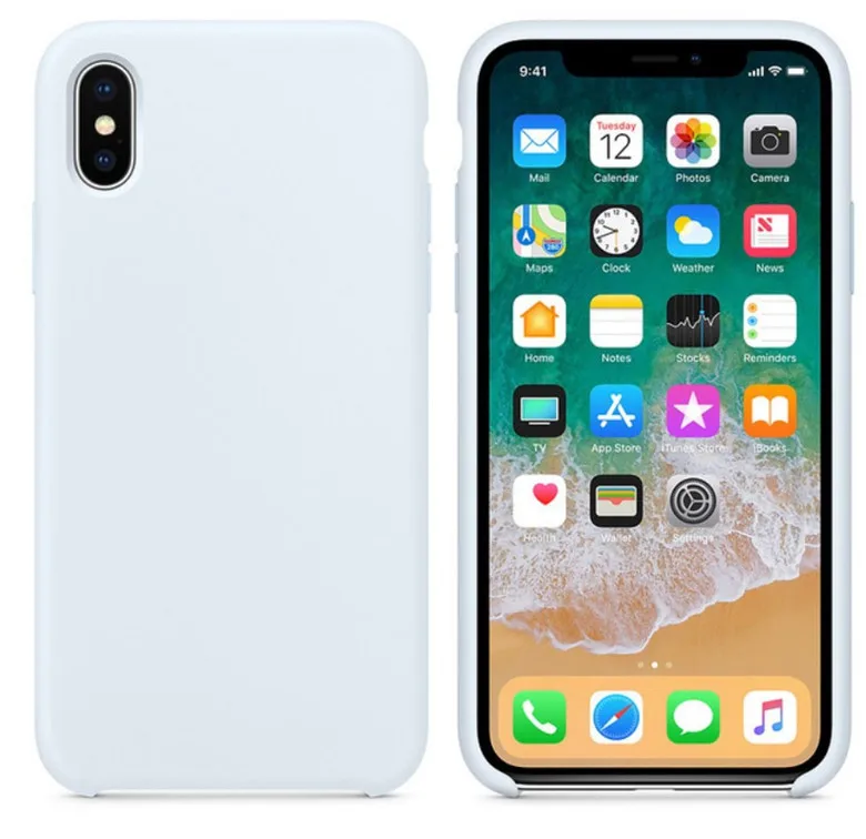 Для iphone Xs Max чехол IMD кожа жидкий силиконовый официальный логотип Стиль Защитная крышка для iphone XS XR Xs Max 5,8/6,1/6,5 Дюймов