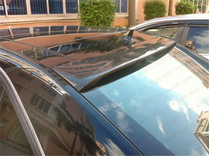Для Mercedes E class w212 4 двери из углеродного волокна Lorinser Style задний багажник крылья на крыше спойлер для Benz 2010