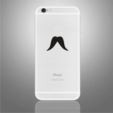 For iPhone 6 B W(23) Виниловые наклейки для iPhone 6/6 Plus для iPhone 7/8 Plus забавные частичные наклейки для iPhone 7/8 X/XS черные наклейки - Цвет: For iPhone 6 B W(23)