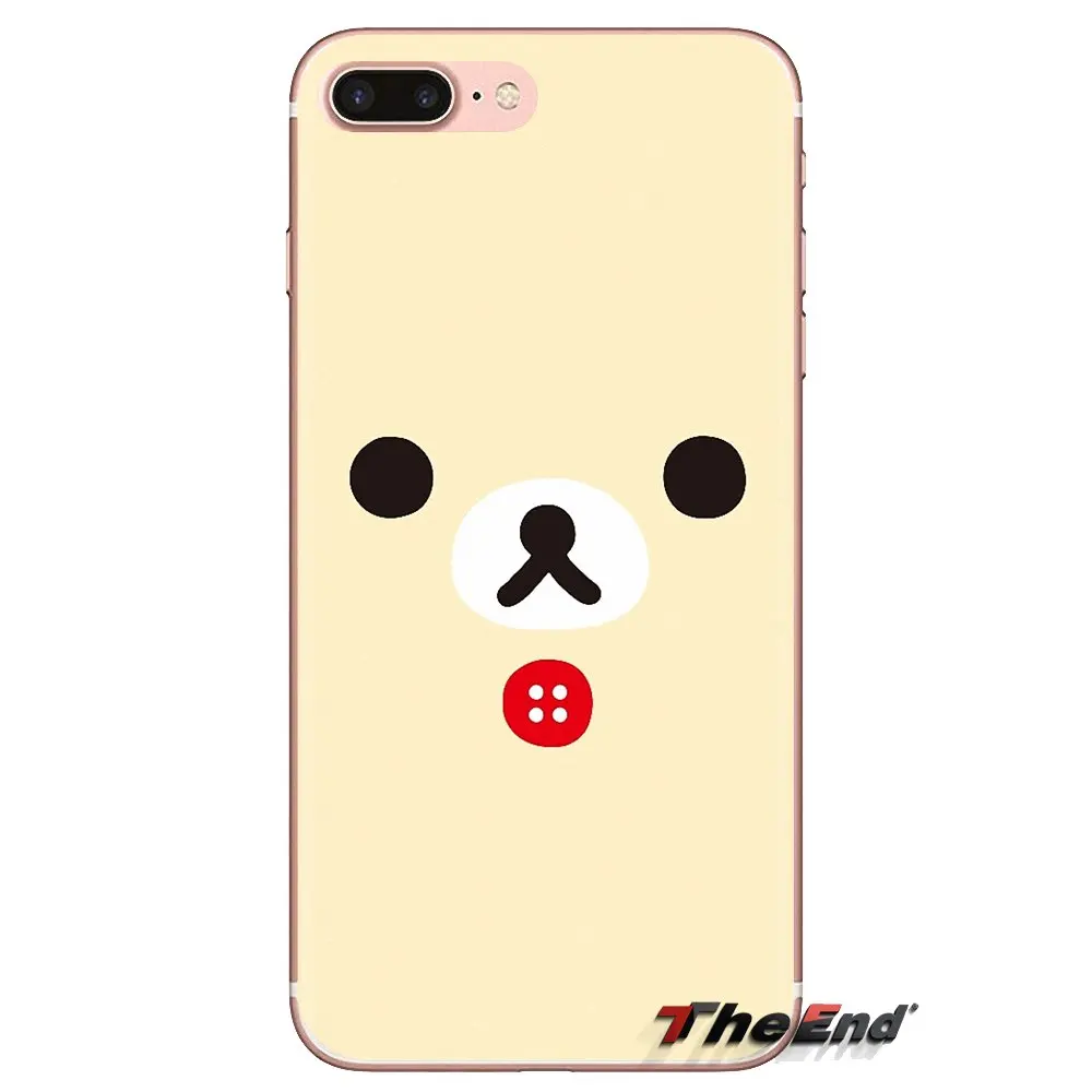 ТПУ силиконовый чехол Rilakkuma Тедди Релакс Мишка арт для Sony Xperia Z Z1 Z2 Z3 Z5 compact M2 M4 M5 C4 E3