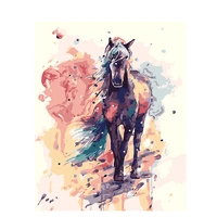 ruopoty frame color horse animals diy painting by numbers kit modern wall art picture canvas painting handpainted for home decor