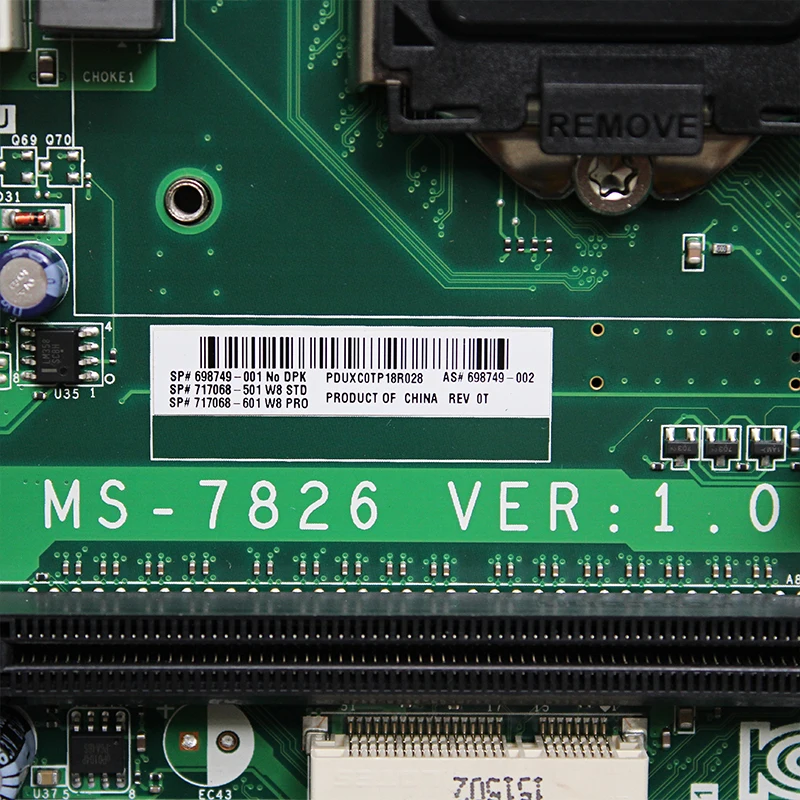 MS-7826 Оригинальная для HP ENVY 700 700-019 Z87 настольная материнская плата LGA 1150 DDR3 698749-001