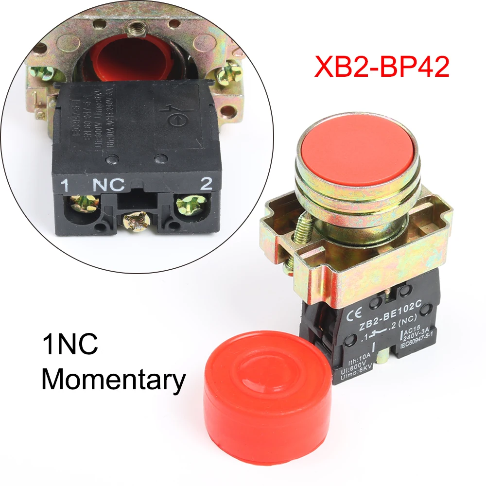XB2 BP11 BP21 BP31 BP42 BP61 водонепроницаемый кнопочный переключатель 22 мм Мгновенный
