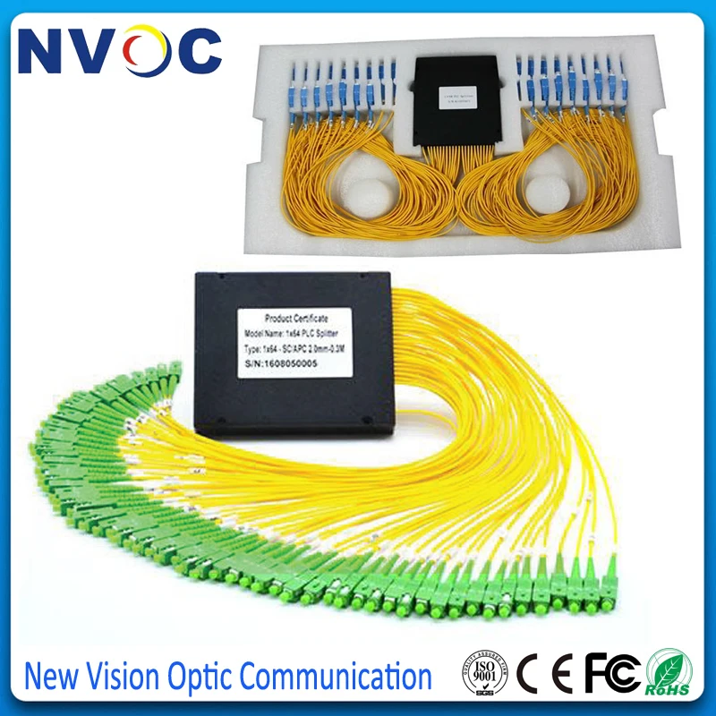Модуль сплиттера-муфты для PON Network SC/APC 1*32 ABS Box 2 0 мм 1 м PLC сплиттер оптическое