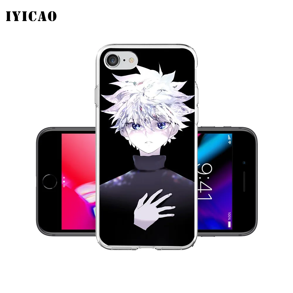 IYICAO киллуа золдик Охотник x Охотник Мягкий силиконовый чехол для iPhone X XR XS MAX 6 6s 7 8 Plus x 5 5S SE TPU чехол