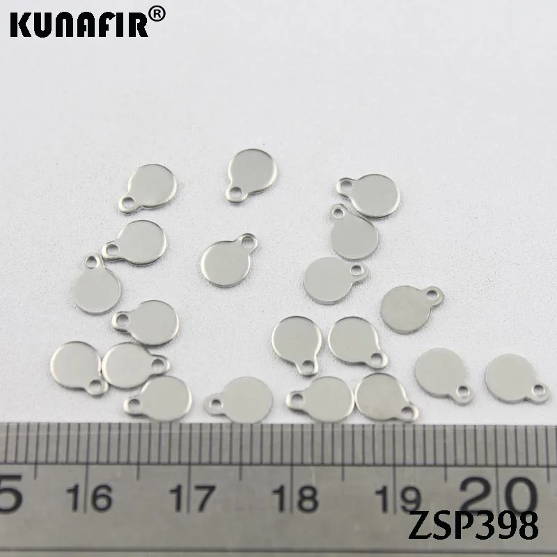 ZSP398 blank tags Пустые стальные цветные маленькие метки 304 из нержавеющей стали этикетки для ювелирных изделий детали аксессуары 50 шт-500 шт - Цвет: ZSP398 blank tags